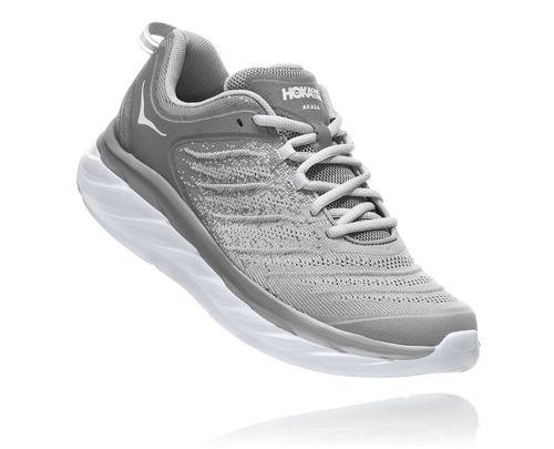 Hoka One One Akasa Men's Road Running Shoes Frost Gray /Silver Sconce | PFEY-14672