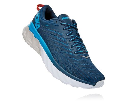 Hoka One One Arahi 4 Men's Road Running Shoes Majolica Blue / Dresden Blue | JXDS-58260