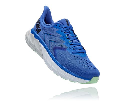 Hoka One One Arahi 5 Men's Road Running Shoes Dazzling Blue / Black | KWAE-76910