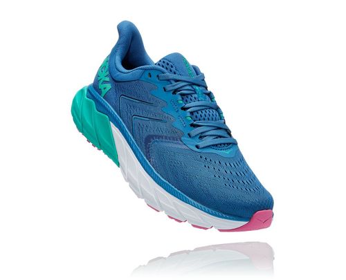 Hoka One One Arahi 5 Women's Road Running Shoes Vallarta Blue / Atlantis | UNIO-43290