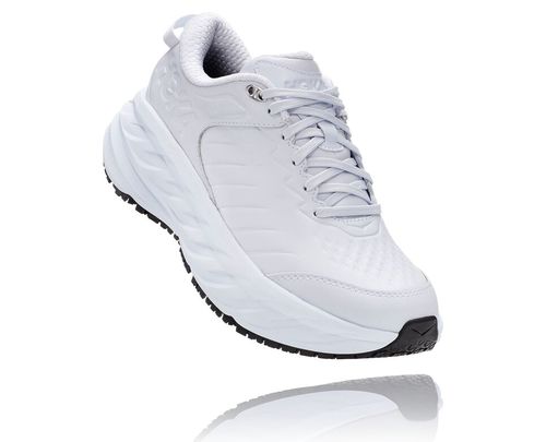 Hoka One One Bondi Sr Women's Road Running Shoes White | VSUJ-01963