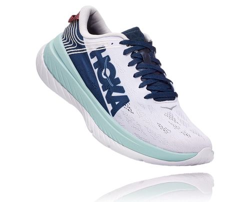 Hoka One One Carbon X Men's Road Running Shoes Nimbus Cloud / Moonlit Ocean | AXZL-17503