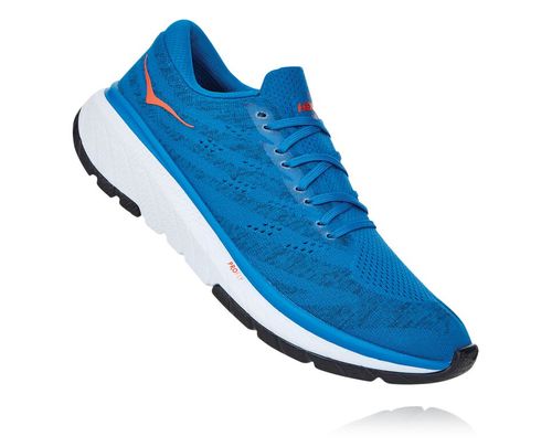 Hoka One One Cavu 3 Men's Road Running Shoes Imperial Blue / White | MUZR-93026