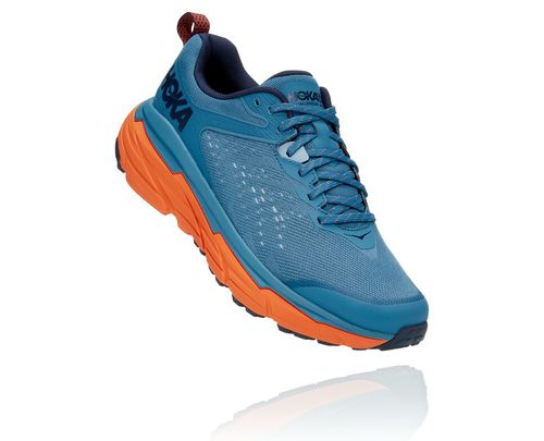 Hoka One One Challenger ATR 6 Men's Trail Running Shoes Provincial Blue / Carrot | RAQC-72430