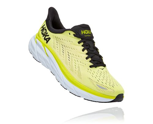 Hoka One One Clifton 8 Men's Road Running Shoes Evening Primrose / Charlock | YNUI-41372