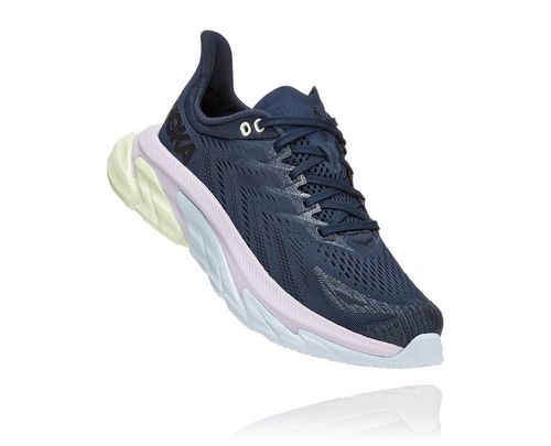 Hoka One One Clifton Edge Women's Road Running Shoes Outer Space / Orchid Hush | FUPL-46519