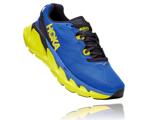 Hoka One One Elevon 2 Men's Road Running Shoes Amparo Blue / Evening Primrose | LTWG-30527