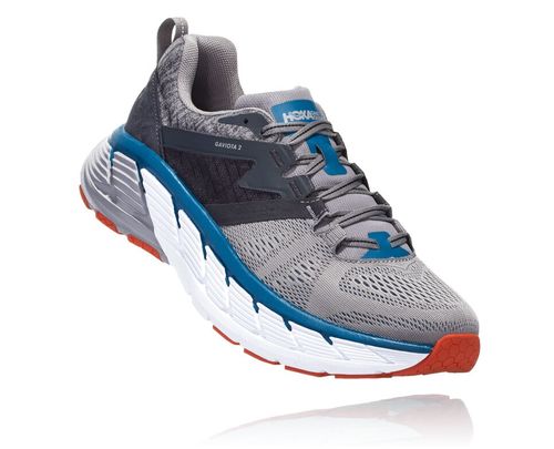 Hoka One One Gaviota 2 Men's Road Running Shoes Frost Gray / Seaport | DYLC-12785