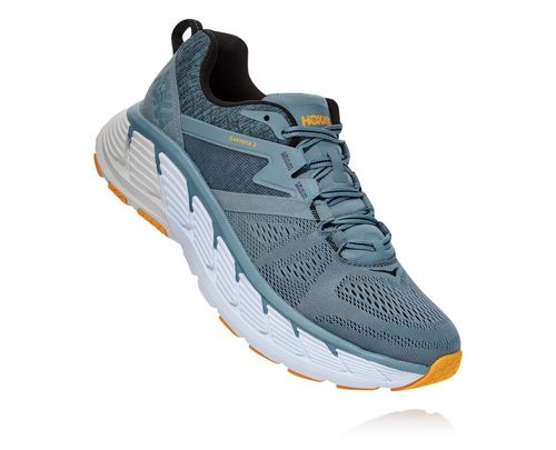 Hoka One One Gaviota 2 Men's Road Running Shoes Lead / Anthracite | EOWQ-41527