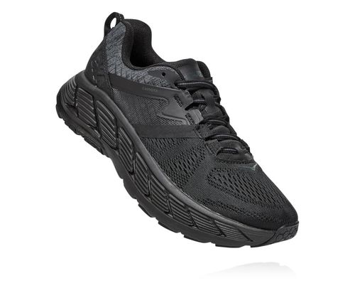 Hoka One One Gaviota 2 Women's Road Running Shoes Black / Dark Shadow | ZFWT-20359