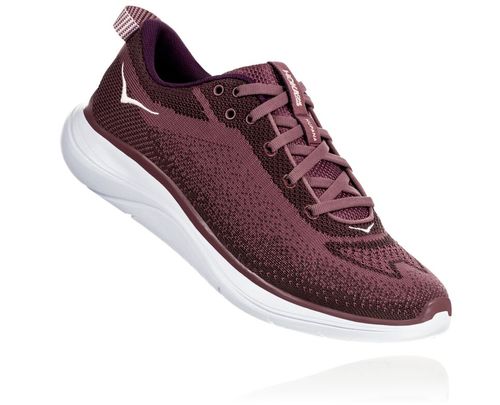 Hoka One One Hupana Flow Women's Road Running Shoes Rose Brown / Deep Mahogany | EBJN-87156