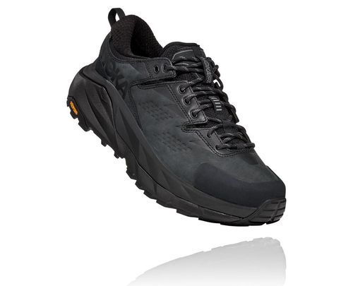 Hoka One One Kaha Low GORE-TEX Men's Hiking Boots Black / Charcoal Gray | LCBS-61482