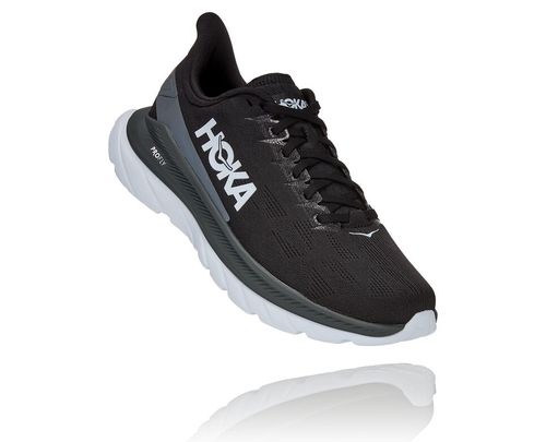 Hoka One One Mach 4 Women's Road Running Shoes Black / Dark Shadow | CBQF-37512