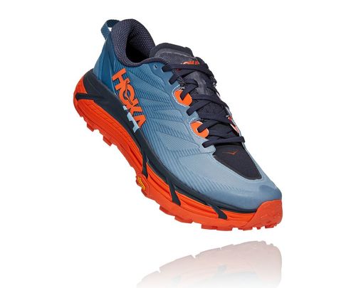 Hoka One One Mafate Speed 3 Men's Trail Running Shoes Provincial Blue / Carrot | AOCP-52796