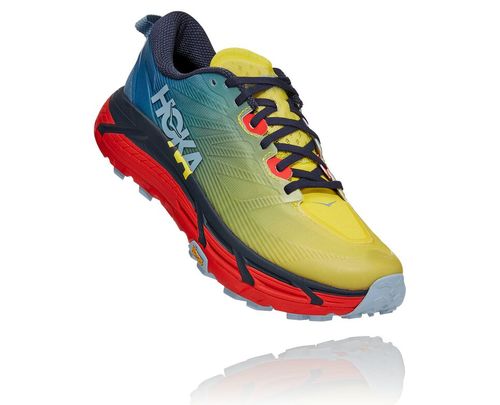 Hoka One One Mafate Speed 3 Men's Trail Running Shoes Provincial Blue / Fiesta | UBQX-93567