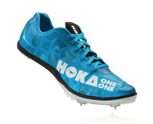 Hoka One One Rocket MD Men's Spikes Shoes Cyan / White | CSQM-65740