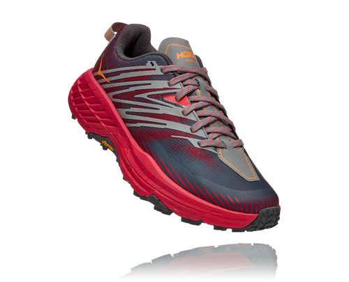 Hoka One One Speedgoat 4 Women's Trail Running Shoes Castlerock / Paradise Pink | SZPL-59760