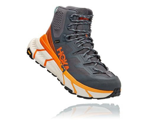 Hoka One One TenNine Hike GORE-TEX Men's Hiking Boots Castlerock / Persimmon Orange | MABQ-09761