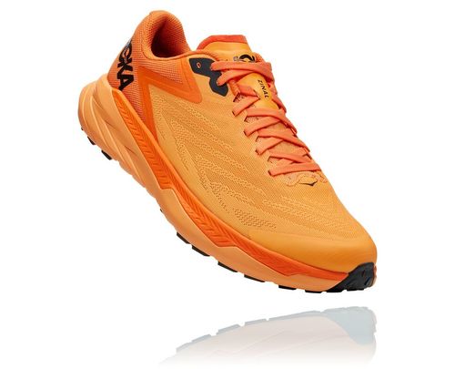 Hoka One One Zinal Men's Trail Running Shoes Blazing Orange / Persimmon Orange | RUQJ-16285